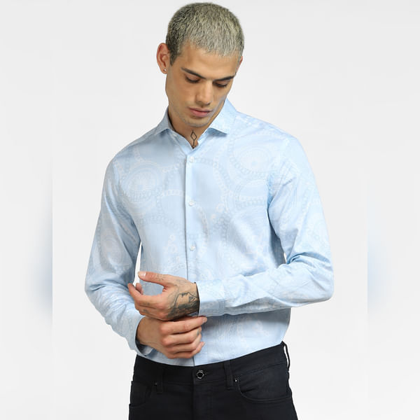 BESTSELLER CLOTHING Blue All Over Print Full Sleeves Shirt
BESTSELLER CLOTHING Blue All Over Print Full Sleeves Shirt