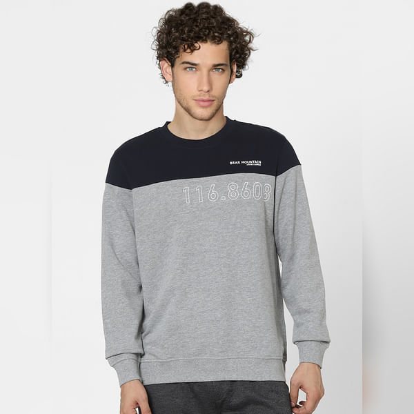 

BESTSELLER CLOTHING Grey Colourblocked Sweatshirt