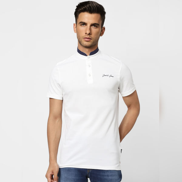BESTSELLER CLOTHING White Contrast Tipping Polo Neck T-shirt
BESTSELLER CLOTHING White Contrast Tipping Polo Neck T-shirt