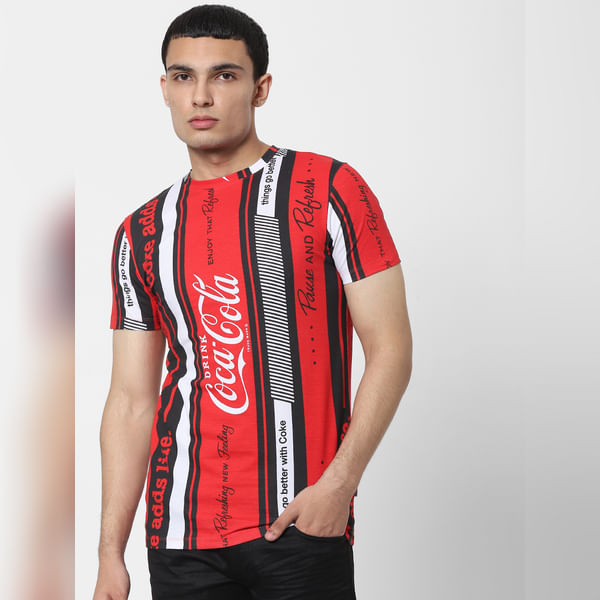 BESTSELLER CLOTHING JACK&JONES | COCA COLA Red Striped Logo Print Crew Neck T-shirt
BESTSELLER CLOTHING JACK&JONES | COCA COLA Red Striped Logo Print Crew Neck T-shirt