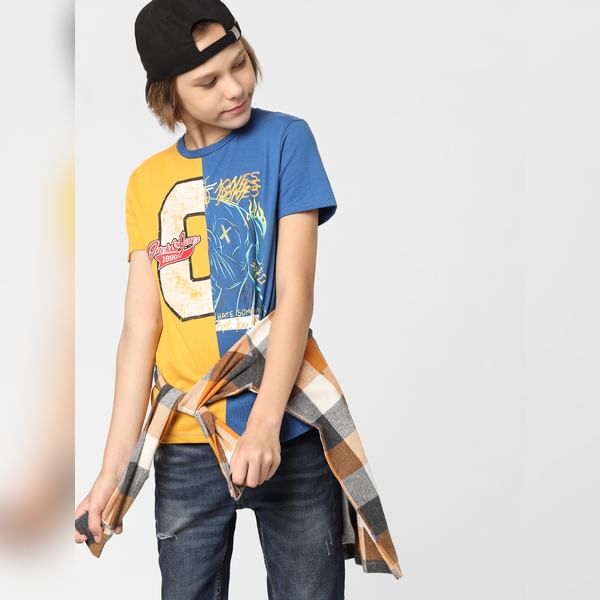 BESTSELLER CLOTHING BOYS Yellow & Blue Graphic print T-shirt
BESTSELLER CLOTHING BOYS Yellow & Blue Graphic print T-shirt