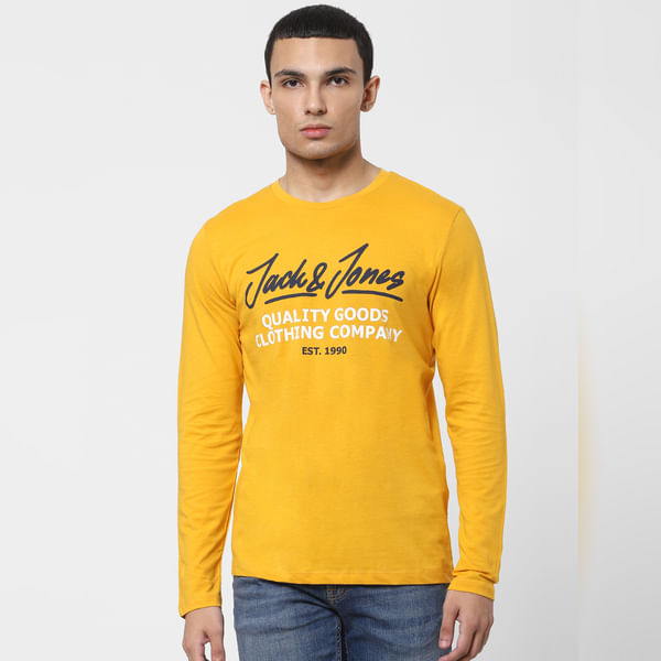 BESTSELLER CLOTHING Yellow Logo Print Full Sleeves Crew Neck T-shirt
BESTSELLER CLOTHING Yellow Logo Print Full Sleeves Crew Neck T-shirt