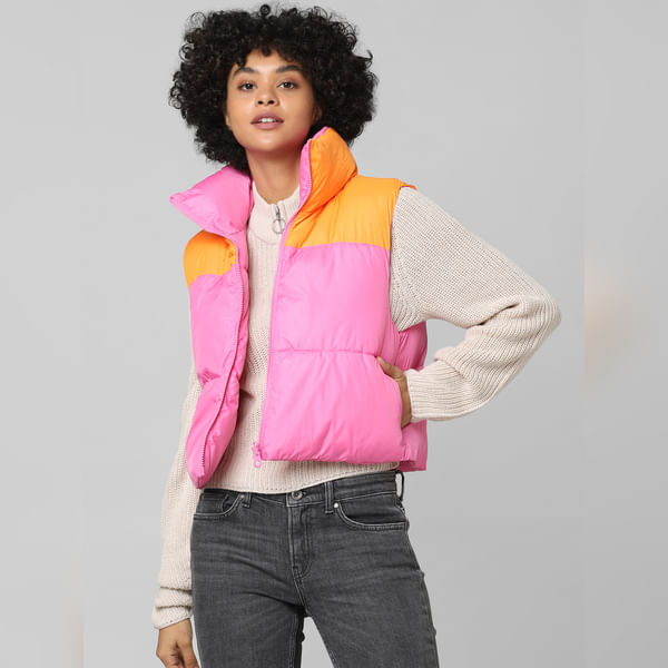 BESTSELLER CLOTHING Orange Colourblocked Reversible Puffer Waistcoat
BESTSELLER CLOTHING Orange Colourblocked Reversible Puffer Waistcoat