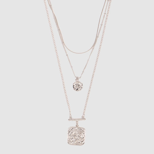 ONLY Silver Layered Necklace