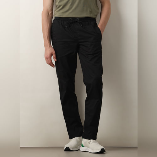 

SELECTED HOMME Black Mid Rise Straight Fit Pants