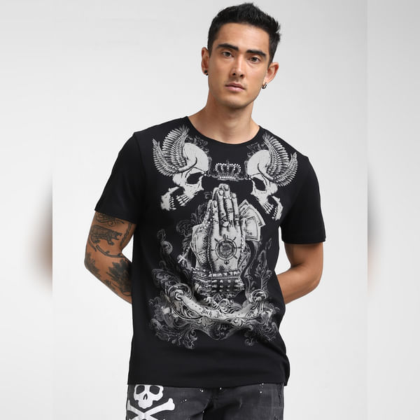BESTSELLER CLOTHING UNMATCHED by JACK&JONES Black Goth Graphic Print T-shirt
BESTSELLER CLOTHING UNMATCHED by JACK&JONES Black Goth Graphic Print T-shirt