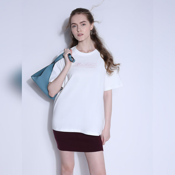 VERO MODA Women White Text Print Organic Cotton T-shirt, Short Sleeves, Round Neck
VERO MODA Women White Text Print Organic Cotton T-shirt, Short Sleeves, Round Neck
