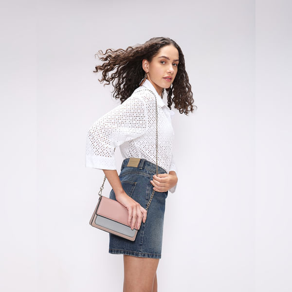 VERO MODA Women White Cut-Out Cotton Shirt, Three-Quarter Sleeves, Spread Collar
VERO MODA Women White Cut-Out Cotton Shirt, Three-Quarter Sleeves, Spread Collar