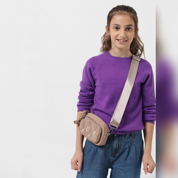 VERO MODA Girls GIRL Dark Purple Full Sleeves Pullover, Long Sleeves, Round Neck
VERO MODA Girls GIRL Dark Purple Full Sleeves Pullover, Long Sleeves, Round Neck