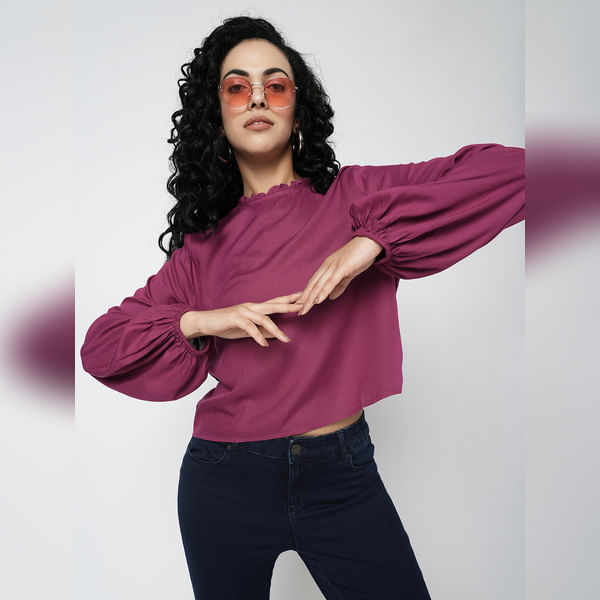 VERO MODA Women i.scenery BY VERO MODA Pink Full Sleeves Top, Full Sleeves, High Neck
VERO MODA Women i.scenery BY VERO MODA Pink Full Sleeves Top, Full Sleeves, High Neck