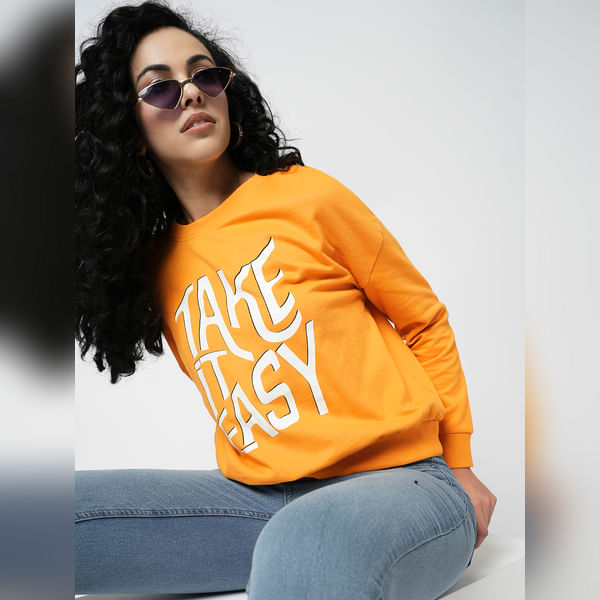 VERO MODA Women i.scenery BY VERO MODA Dark Yellow Printed Sweatshirt, Full Sleeves, Round Neck
VERO MODA Women i.scenery BY VERO MODA Dark Yellow Printed Sweatshirt, Full Sleeves, Round Neck