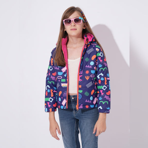 VERO MODA Girls GIRLS DARK BLUE PRINTED PUFFER JACKET, Long Sleeves, High Neck
VERO MODA Girls GIRLS DARK BLUE PRINTED PUFFER JACKET, Long Sleeves, High Neck