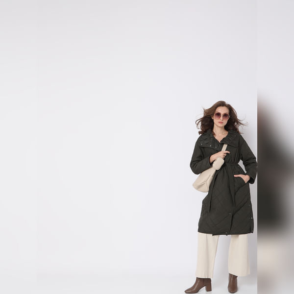 VERO MODA Women Dark Green High Neck Puffer Long Jacket, Full Sleeves, High Neck
VERO MODA Women Dark Green High Neck Puffer Long Jacket, Full Sleeves, High Neck