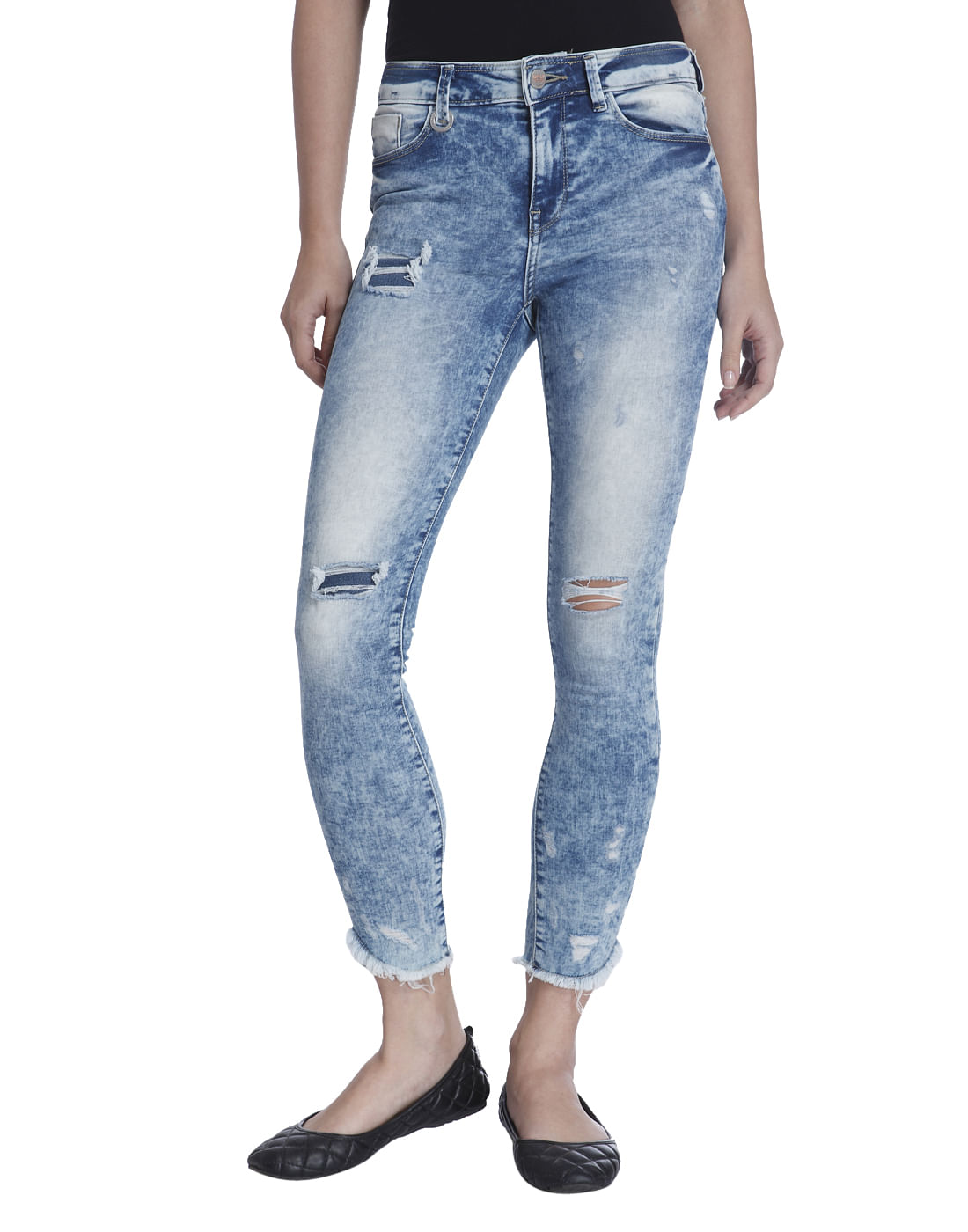 slim fit cropped jeans
