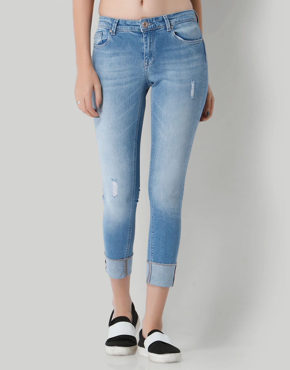 plus size ripped jeans online india