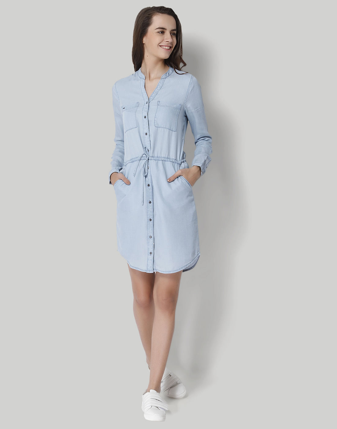 denim one piece dress online