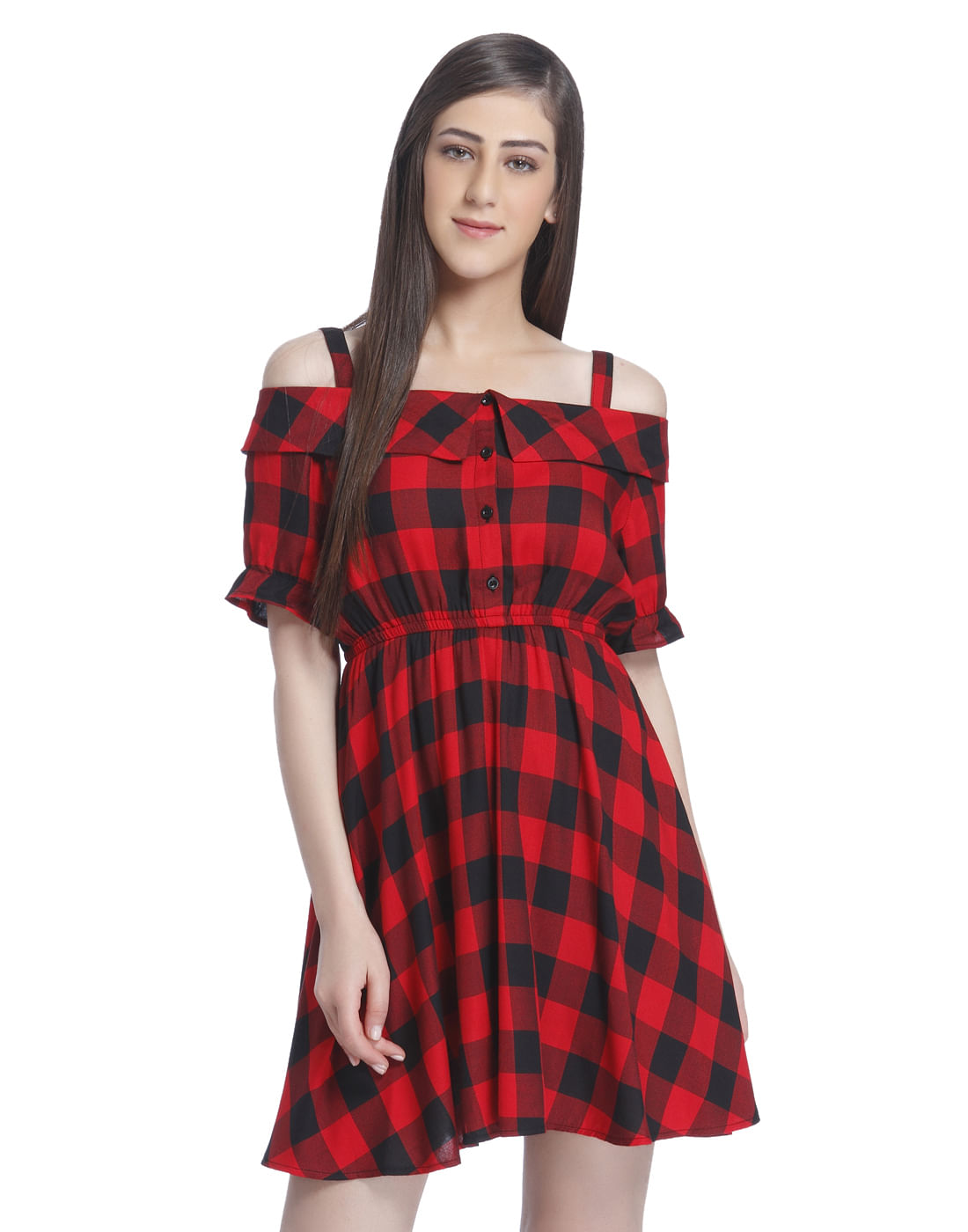 check red dress