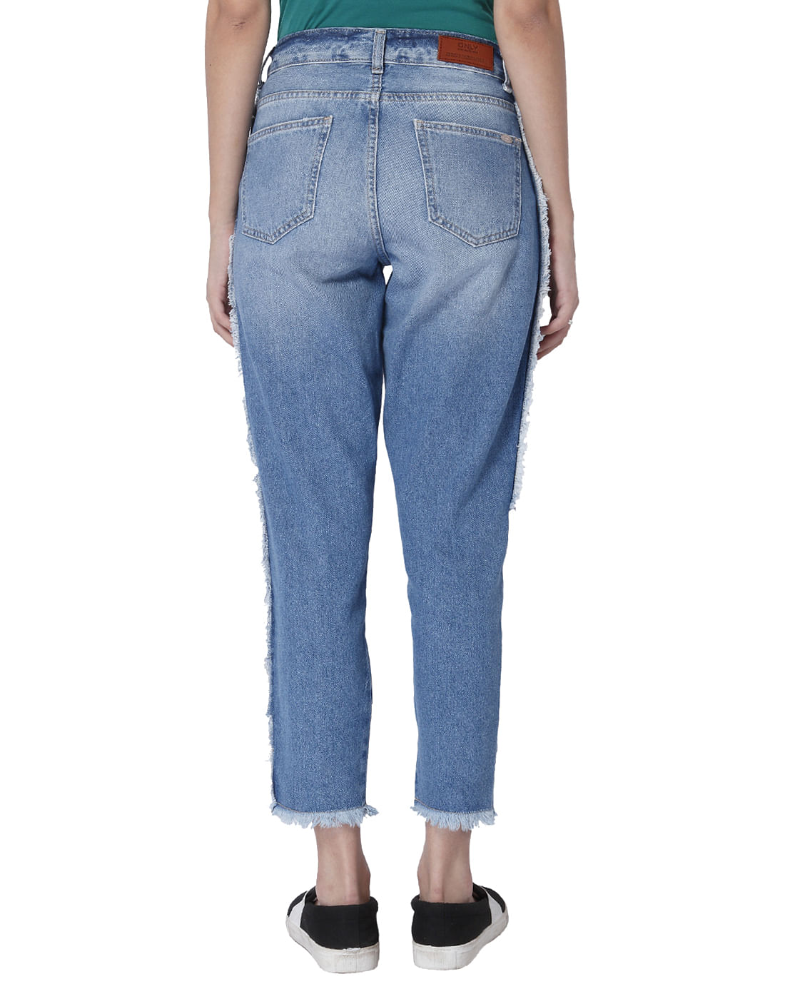 relaxed fit mid rise jeans