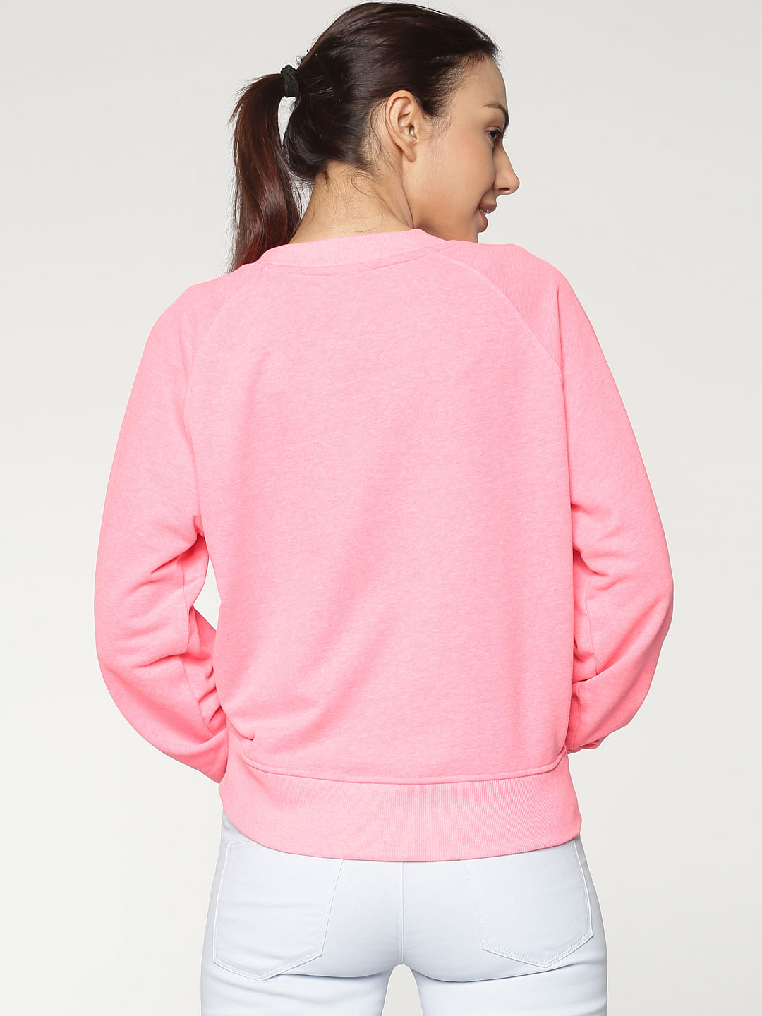 pink graphic sweatshirt