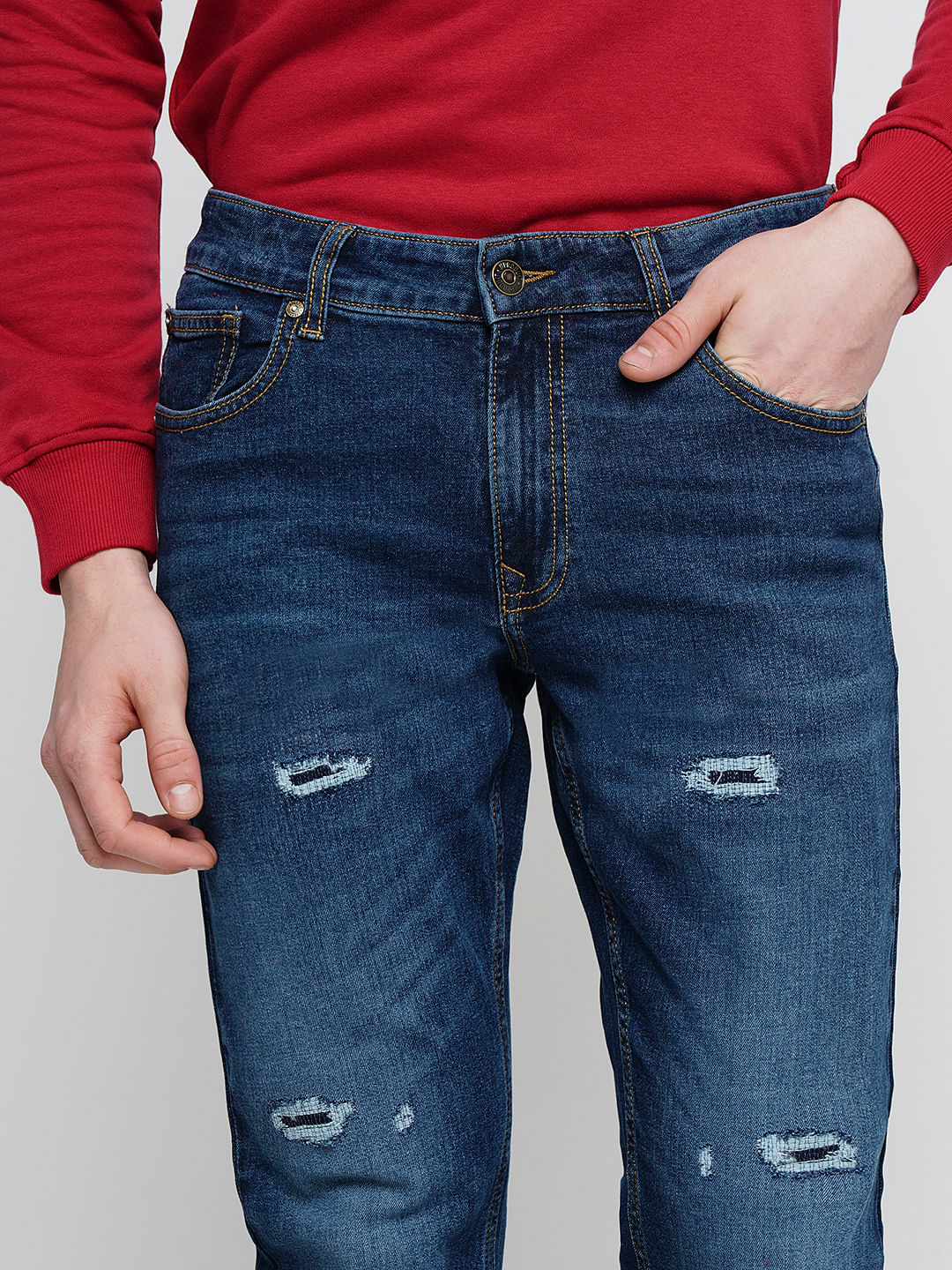 Buy Grey Wash Jeans for Men by WAIMEA Online | Ajio.com