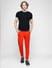 PRODUKT by JACK&JONES Red Mid Rise Cotton Trackpants_411635+5