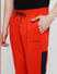 PRODUKT by JACK&JONES Red Mid Rise Cotton Trackpants_411635+6