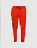 PRODUKT by JACK&JONES Red Mid Rise Cotton Trackpants_411635+7