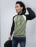 PRODUKT by JACK&JONES Green Colourblocked Hooded Sweatshirt_411652+1