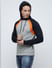 PRODUKT by JACK&JONES Grey Colourblocked Hooded Sweatshirt_411653+8