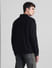 Black Embroidered Oversized Full Sleeves Shirt_415393+4