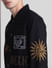 Black Embroidered Oversized Full Sleeves Shirt_415393+5