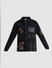 Black Embroidered Oversized Full Sleeves Shirt_415393+8