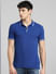 Blue  Polo Neck T-shirt_395568+2