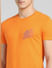 Orange Crew Neck T-shirt_393102+5