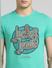 Green Graphic Print Crew Neck T-shirt_393753+5