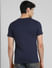Blue Graphic Print Crew Neck T-shirt_393755+4