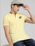 Yellow Polo Neck T-shirt_395581+1