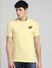 Yellow Polo Neck T-shirt_395581+2