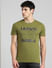 Green Graphic Print Crew Neck T-shirt_393775+2