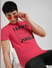 Pink Graphic Print Crew Neck T-shirt_393778+1