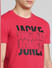 Pink Graphic Print Crew Neck T-shirt_393778+5