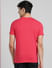 Pink Graphic Print Crew Neck T-shirt_393780+4
