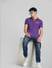 Purple Polo Neck T-shirt_395584+1