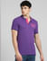 Purple Polo Neck T-shirt_395584+2