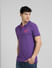 Purple Polo Neck T-shirt_395584+3