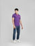 Purple Polo Neck T-shirt_395584+6
