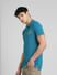 Blue Polo Neck T-shirt_395585+3