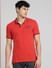 Red Polo Neck T-shirt_395586+2