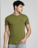 Green Crew Neck T-shirt_393799+2