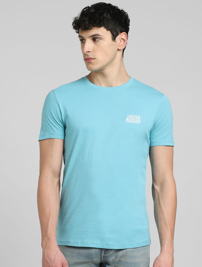 Light Blue Crew Neck T-shirt